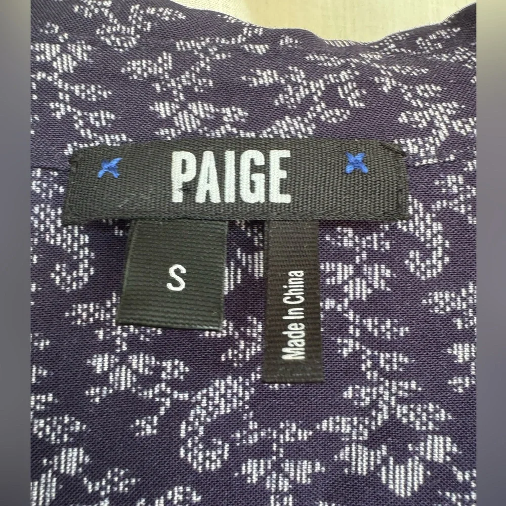 Paige Denisa Floral drop waist dress in Parisan Night Papyrus Meadow 
Size S - Picture 8 of 10